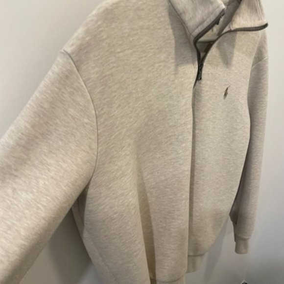 Polo Ralph Lauren Mens Half Zip French Rib Cotton Sweater - Picture 3 of 4